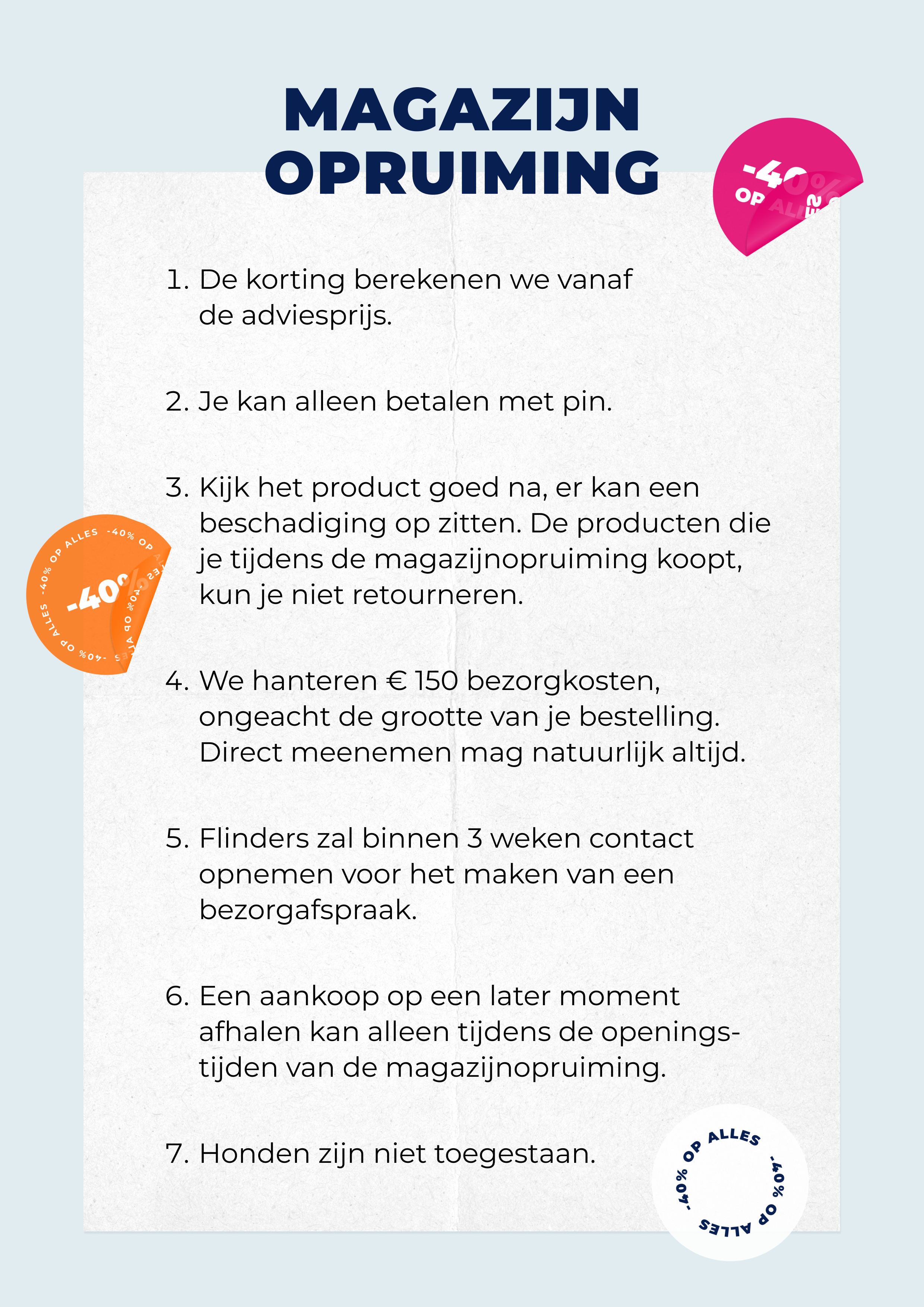 Flinders Magazijnopruiming 2023