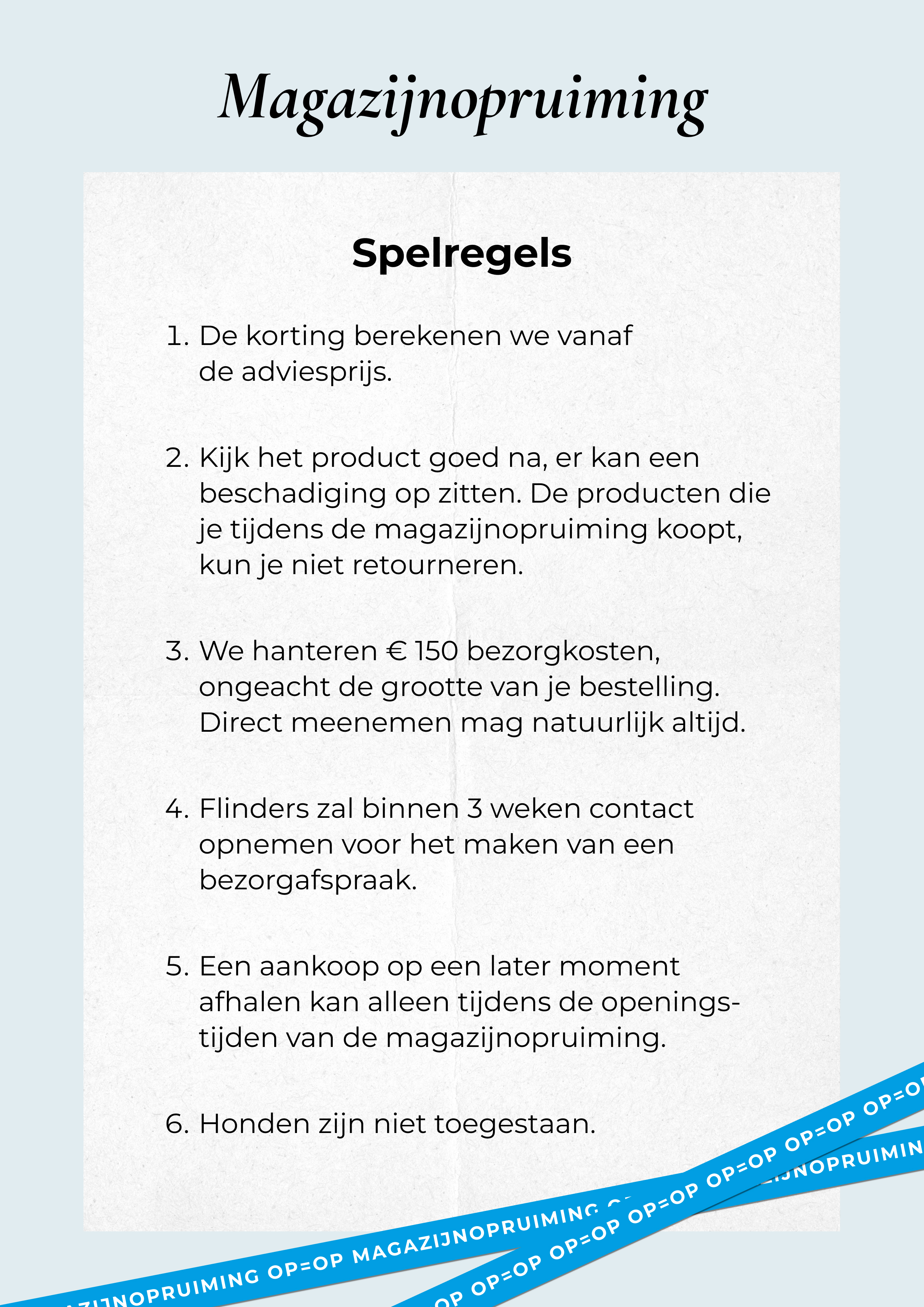 Flinders Magazijnopruiming 2023